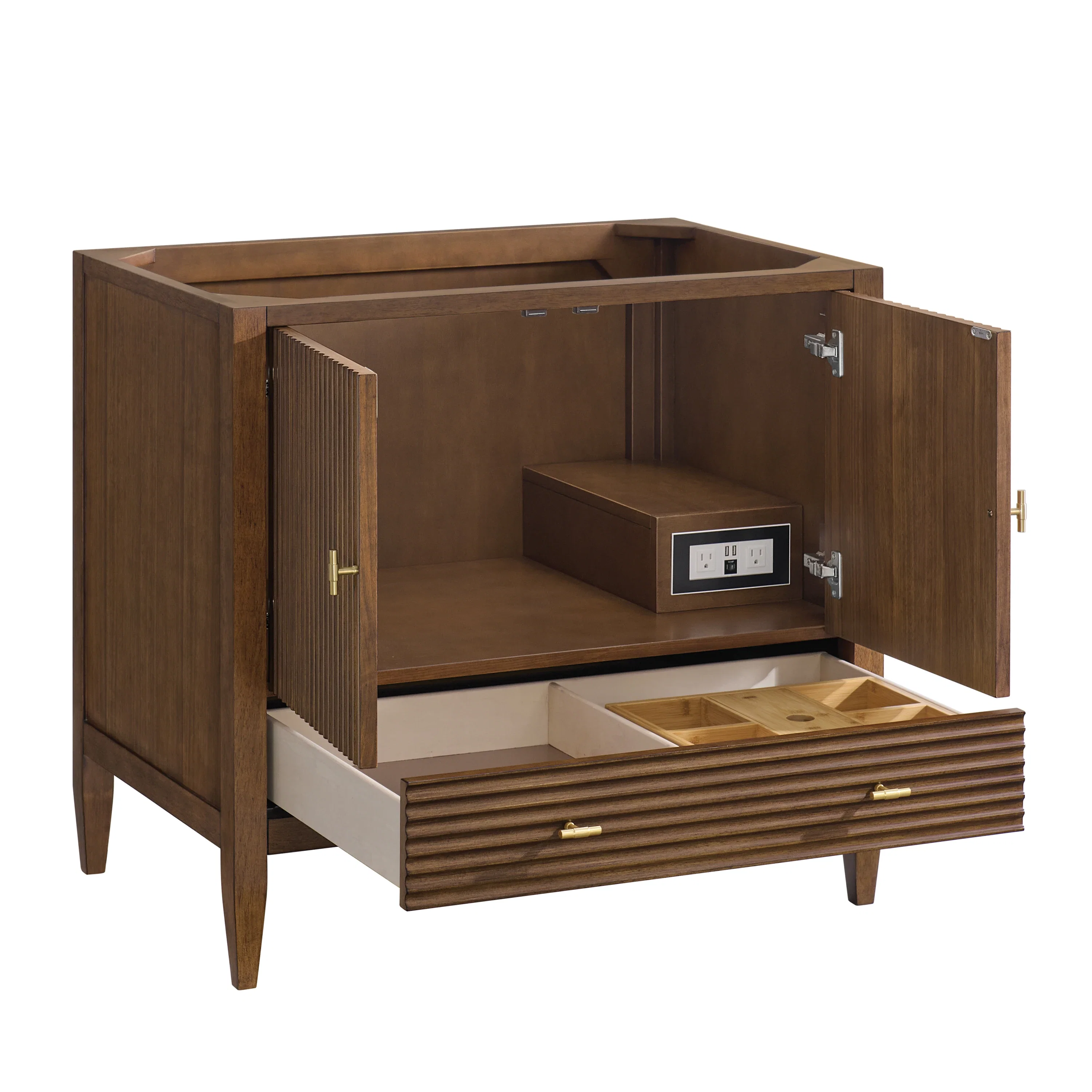 Myrrin 36" Vanity, Mid Century Walnut