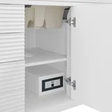 Myrrin 48" Single Vanity, Bright White w/ 3 CM Carrara White Marble Top