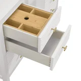 Myrrin 48" Single Vanity, Bright White, w/ 3 CM Phantome Eclos Top