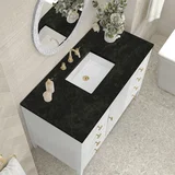 Myrrin 48" Single Vanity, Bright White, w/ 3 CM Phantome Eclos Top
