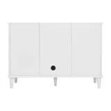 Myrrin 48" Single Vanity, Bright White w/ 3 CM Victorian Silver Silestone Top
