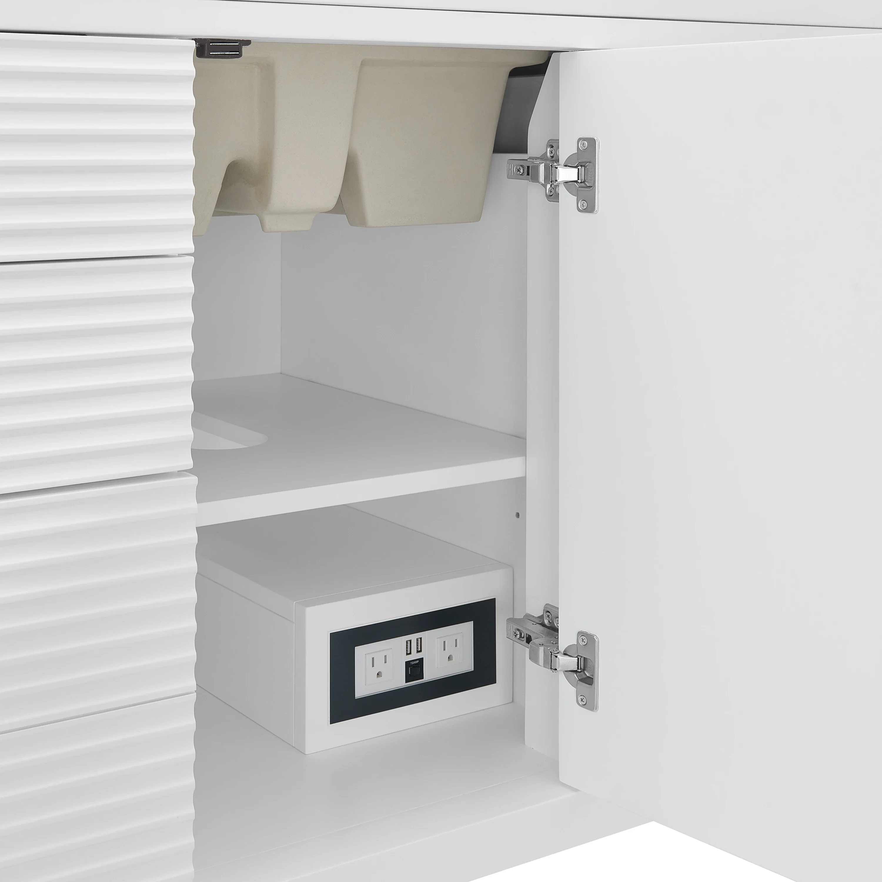 Myrrin 48" Single Vanity, Bright White