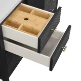 Myrrin 48" Single Vanity, Carbon Oak w/ 3 CM Lime Delight Silestone Top