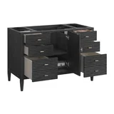 Myrrin 48" Single Vanity, Carbon Oak w/ 3 CM Lime Delight Silestone Top