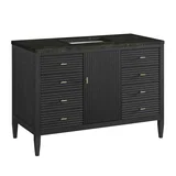 Myrrin 48" Single Vanity, Carbon Oak, w/ 3 CM Phantome Eclos Top