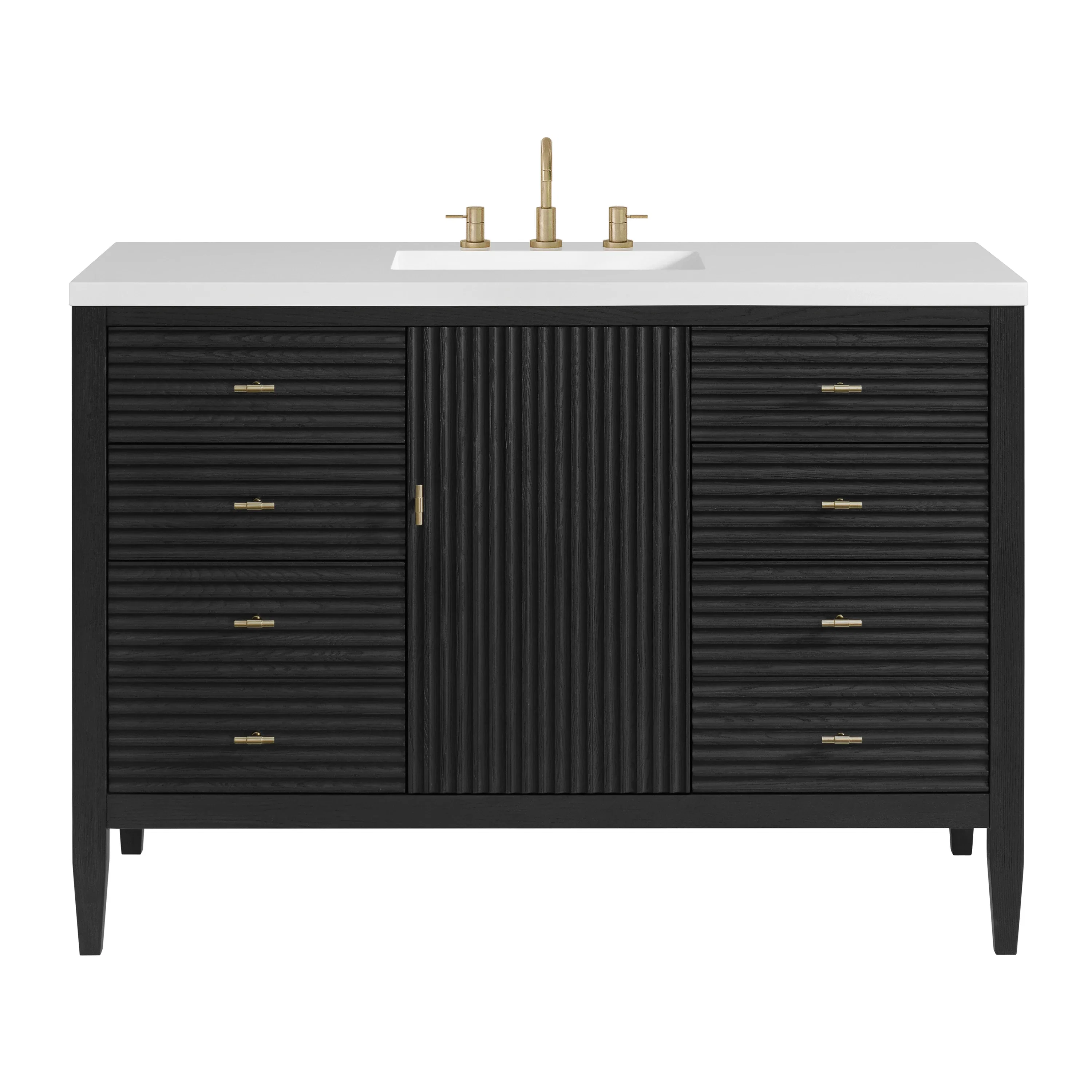 Myrrin 48" Single Vanity, Carbon Oak