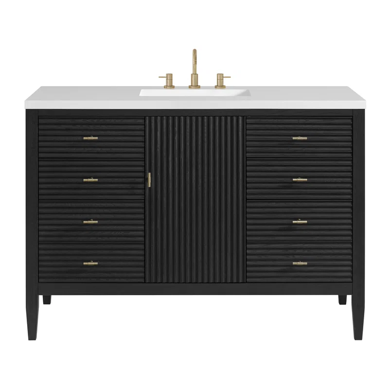 Myrrin 48" Single Vanity, Carbon Oak