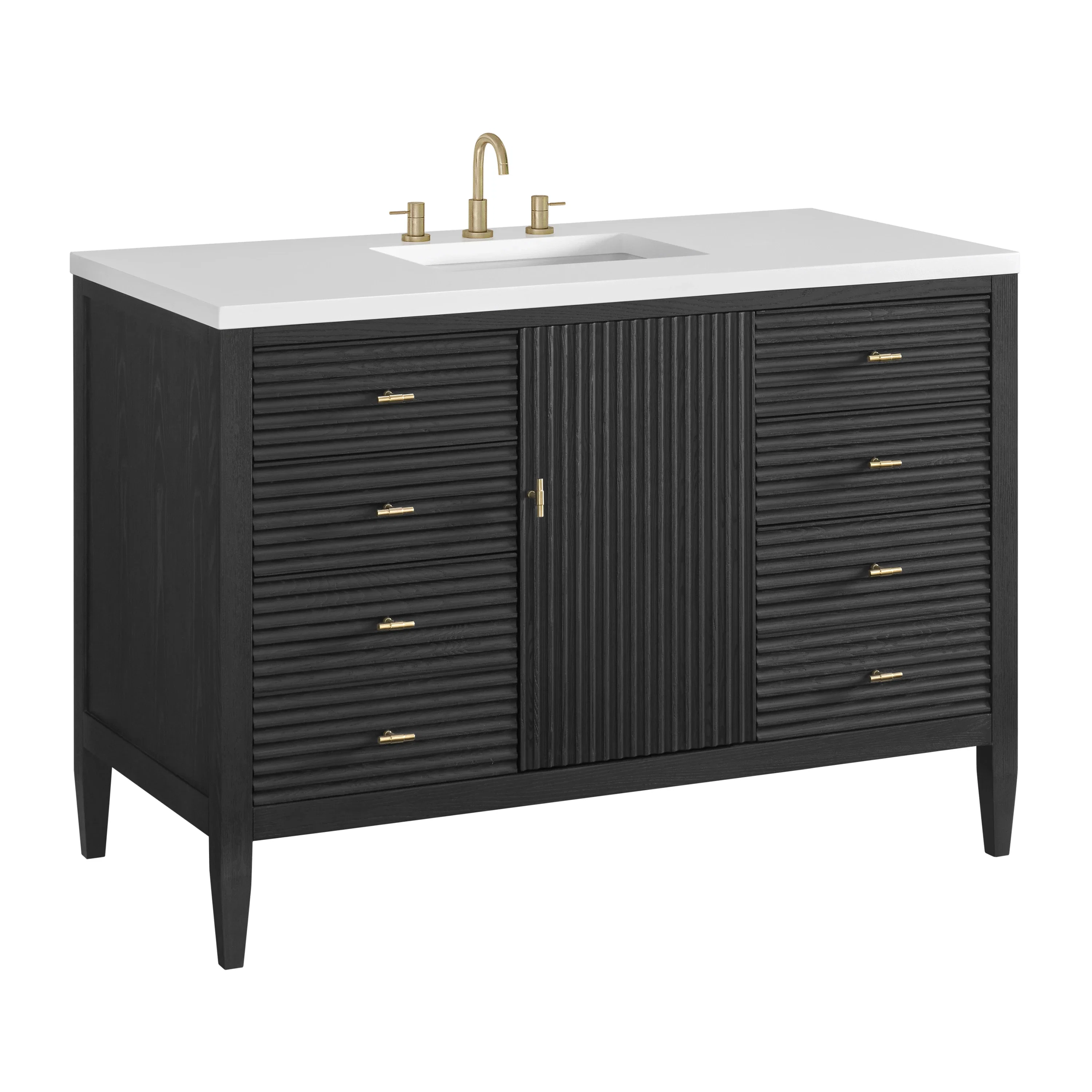 Myrrin 48" Single Vanity, Carbon Oak