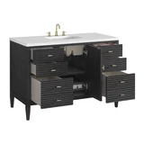 Myrrin 48" Single Vanity, Carbon Oak