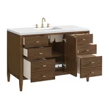Myrrin 48" Single Vanity, Mid Century Walnut