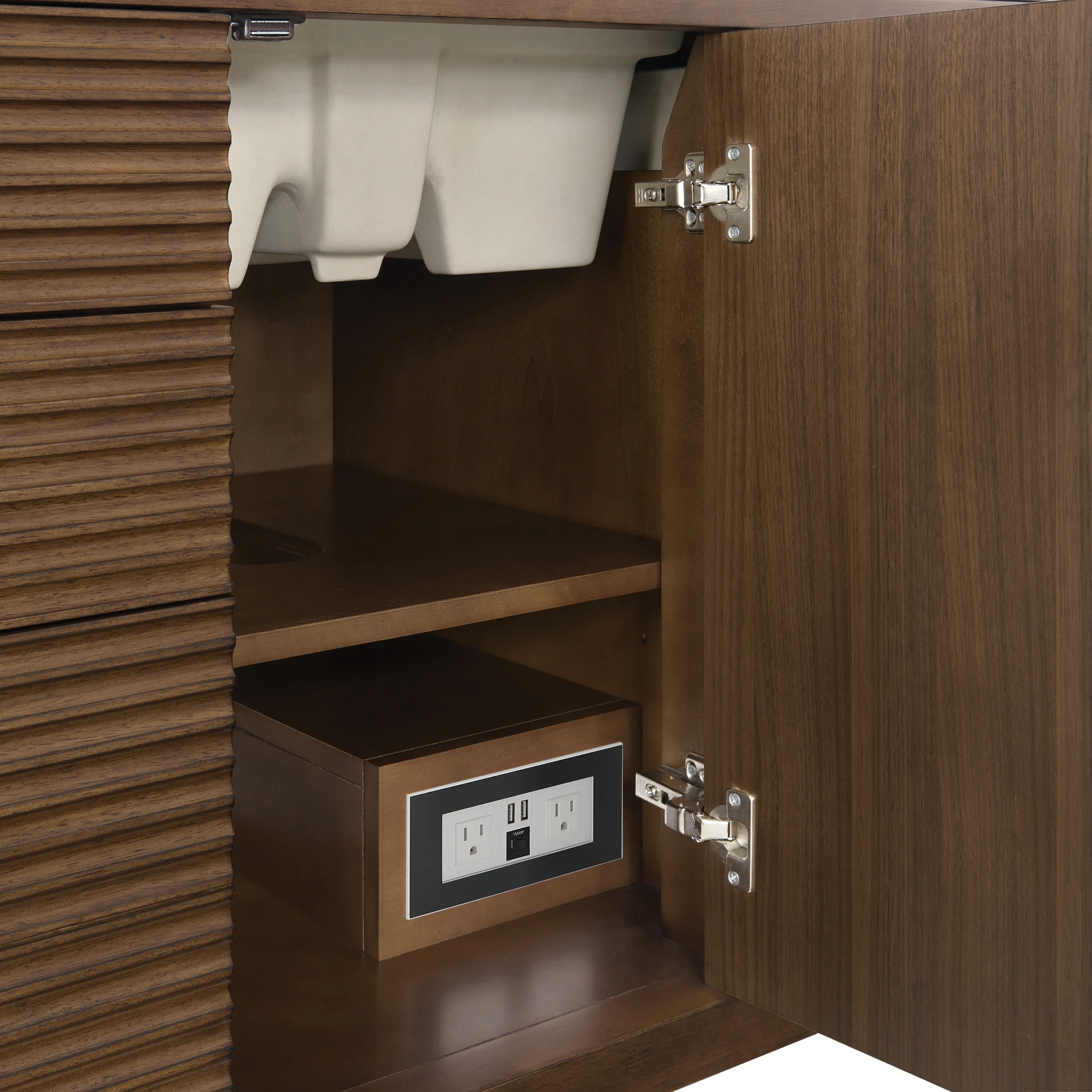 Myrrin 48" Single Vanity, Mid Century Walnut