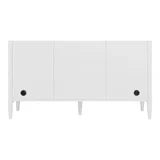 Myrrin 60" Double Vanity, Bright White w/ 3 CM Ethereal Noctis Silestone Top