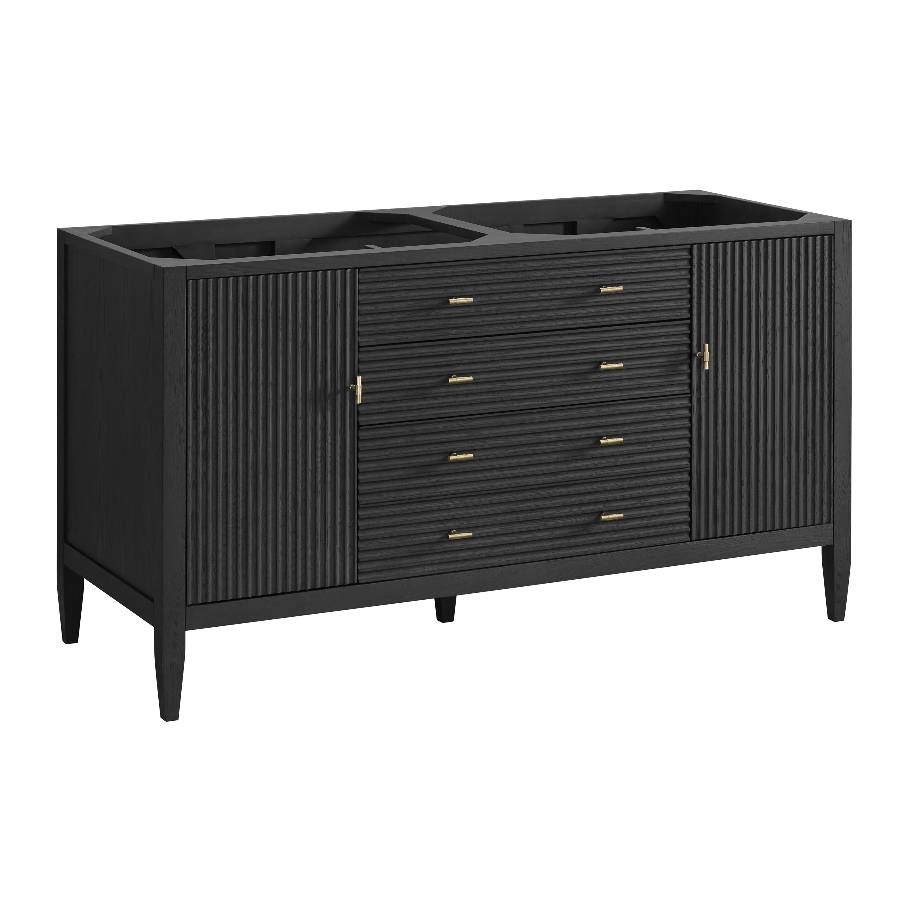 Myrrin 60" Double Vanity, Carbon Oak