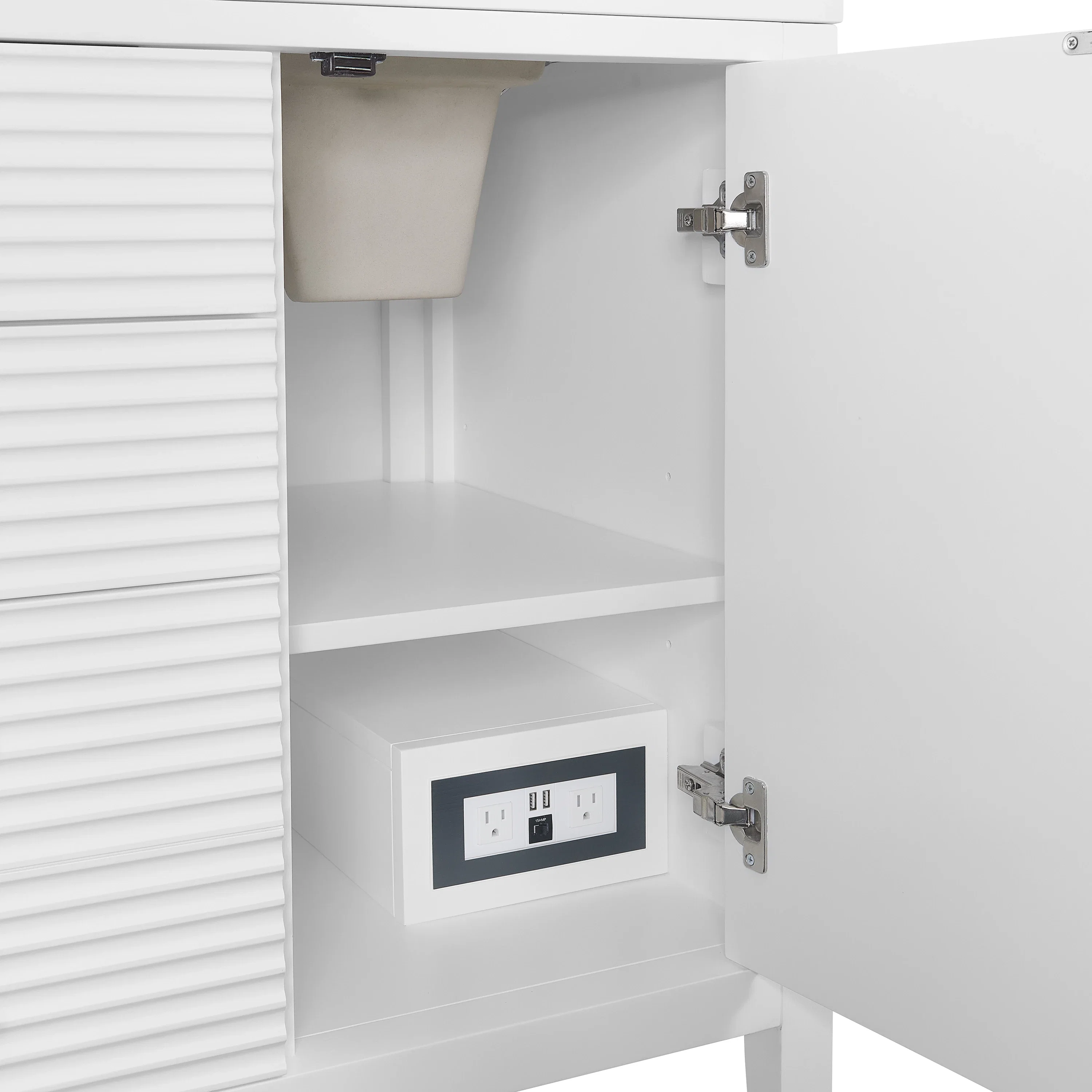 Myrrin 60" Double Vanity, Bright White