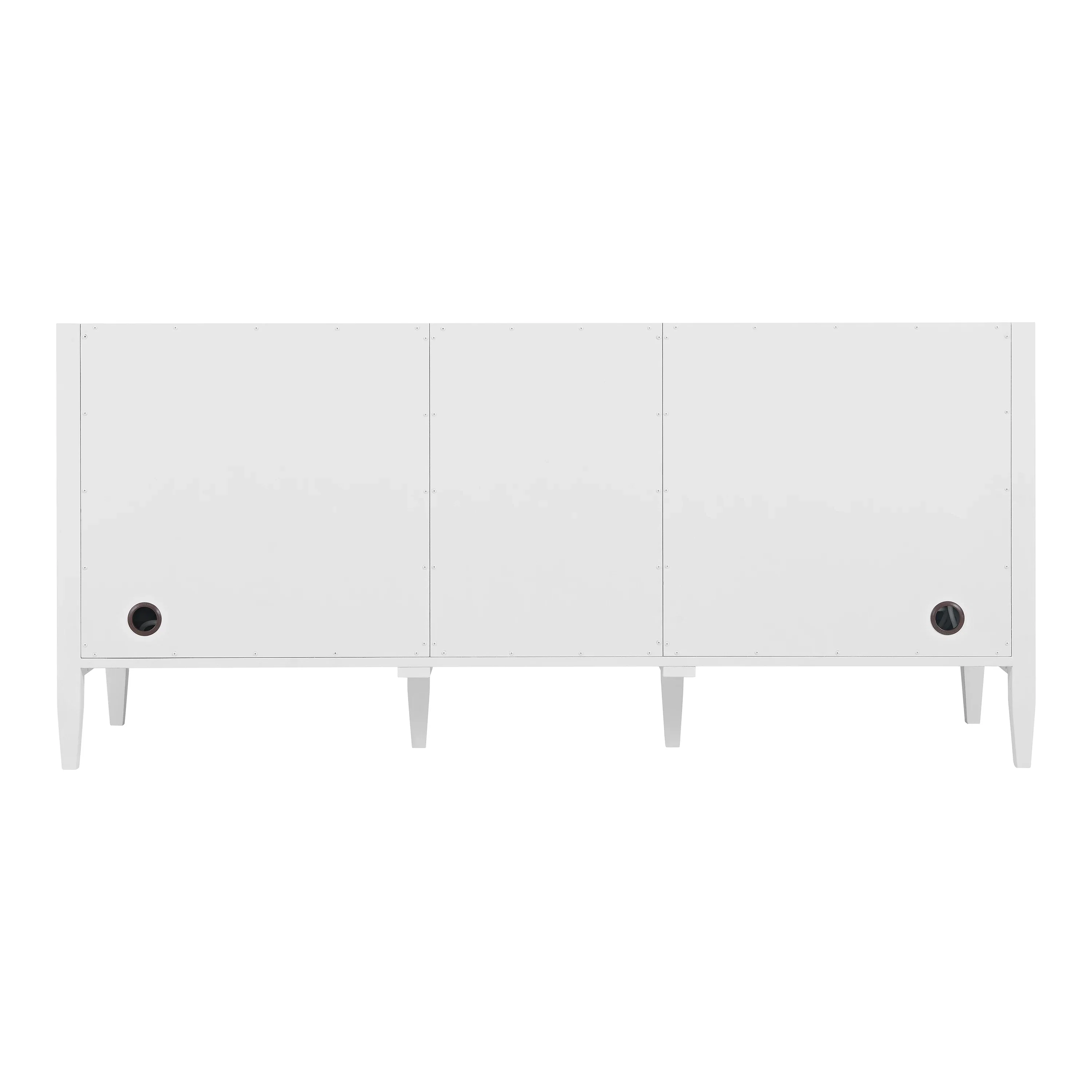 Myrrin 72" Double Vanity, Bright White w/ 3 CM Parisien Bleu Silestone Top