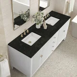 Myrrin 72" Vanity, Bright White, w/ 3 CM Phantome Eclos Top