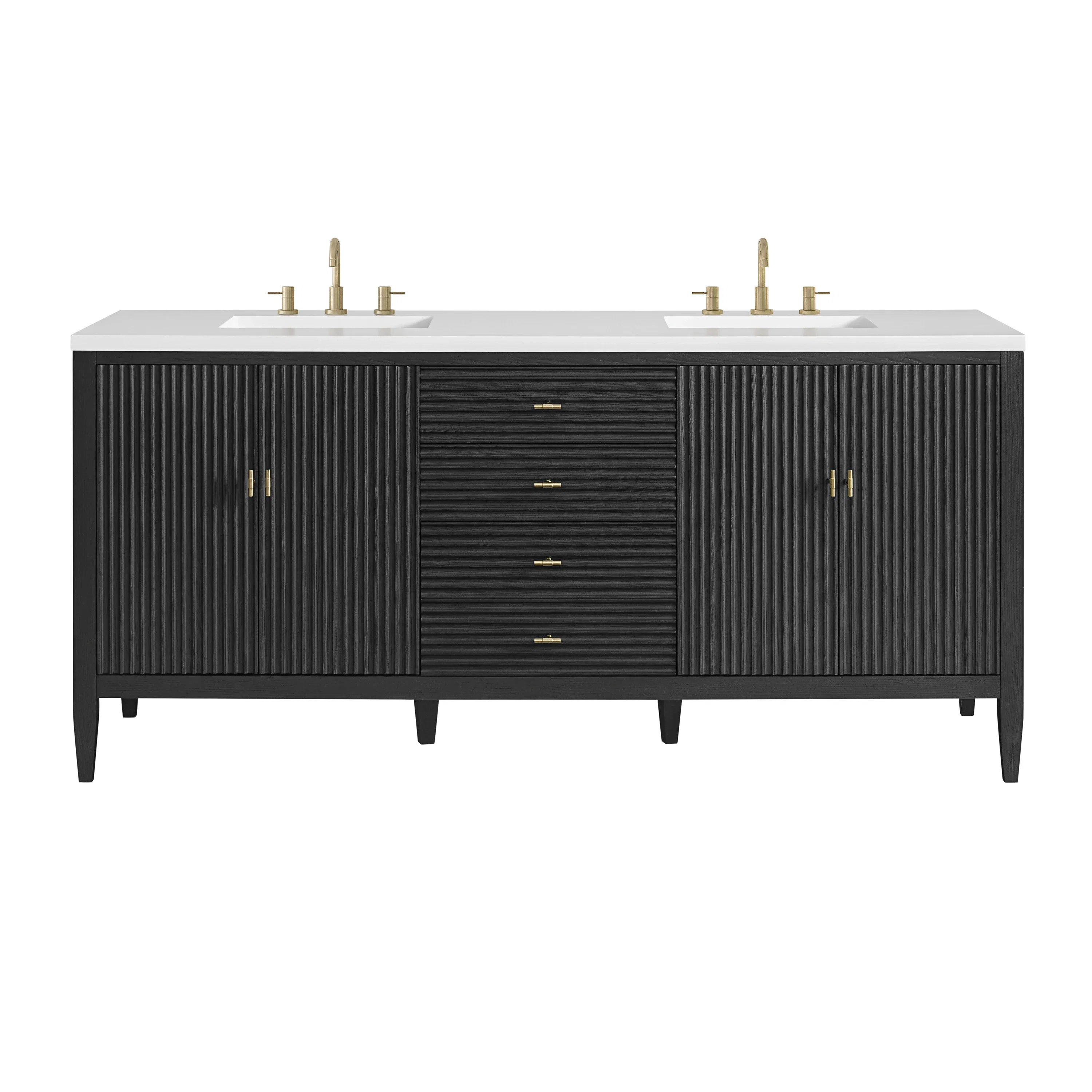 Myrrin 72" Vanity, Carbon Oak
