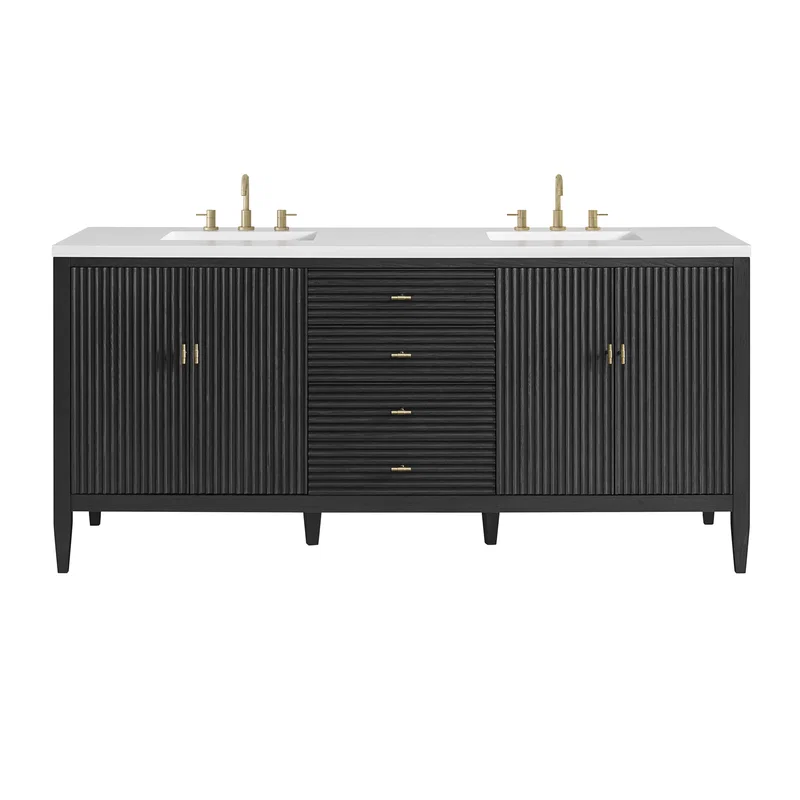 Myrrin 72" Vanity, Carbon Oak