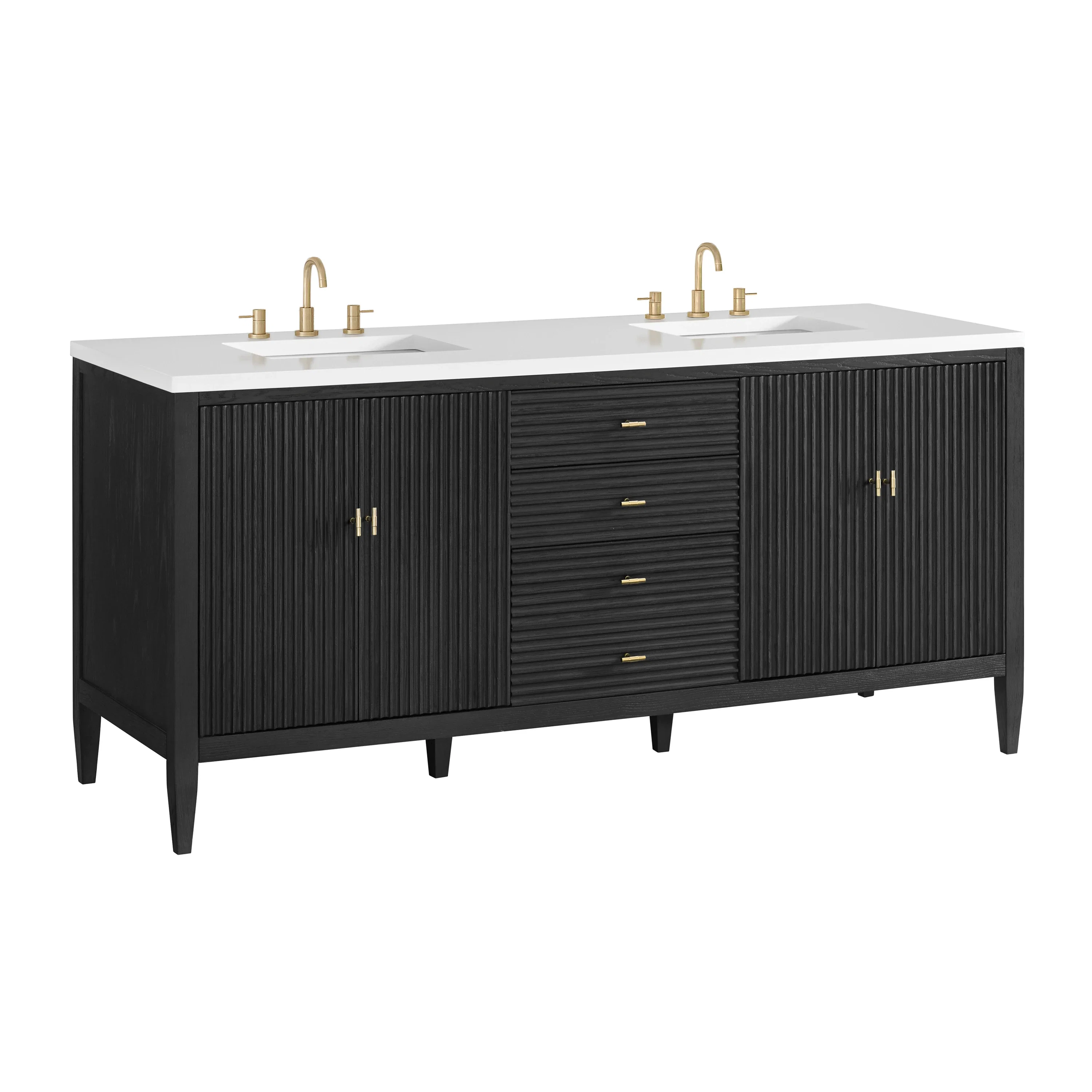 Myrrin 72" Vanity, Carbon Oak