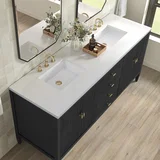 Myrrin 72" Vanity, Carbon Oak