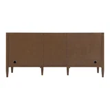 Myrrin 72" Double Vanity, Mid Century Walnut w/ 3 CM Eternal Jasmine Pearl Silestone Top