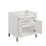 Chicago 30" Single Vanity, Glossy White, w/ 3 CM Phantome Eclos Top
