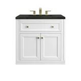 Chicago 30" Single Vanity, Glossy White, w/ 3 CM Phantome Eclos Top