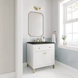 Chicago 30" Single Vanity, Glossy White, w/ 3 CM Phantome Eclos Top