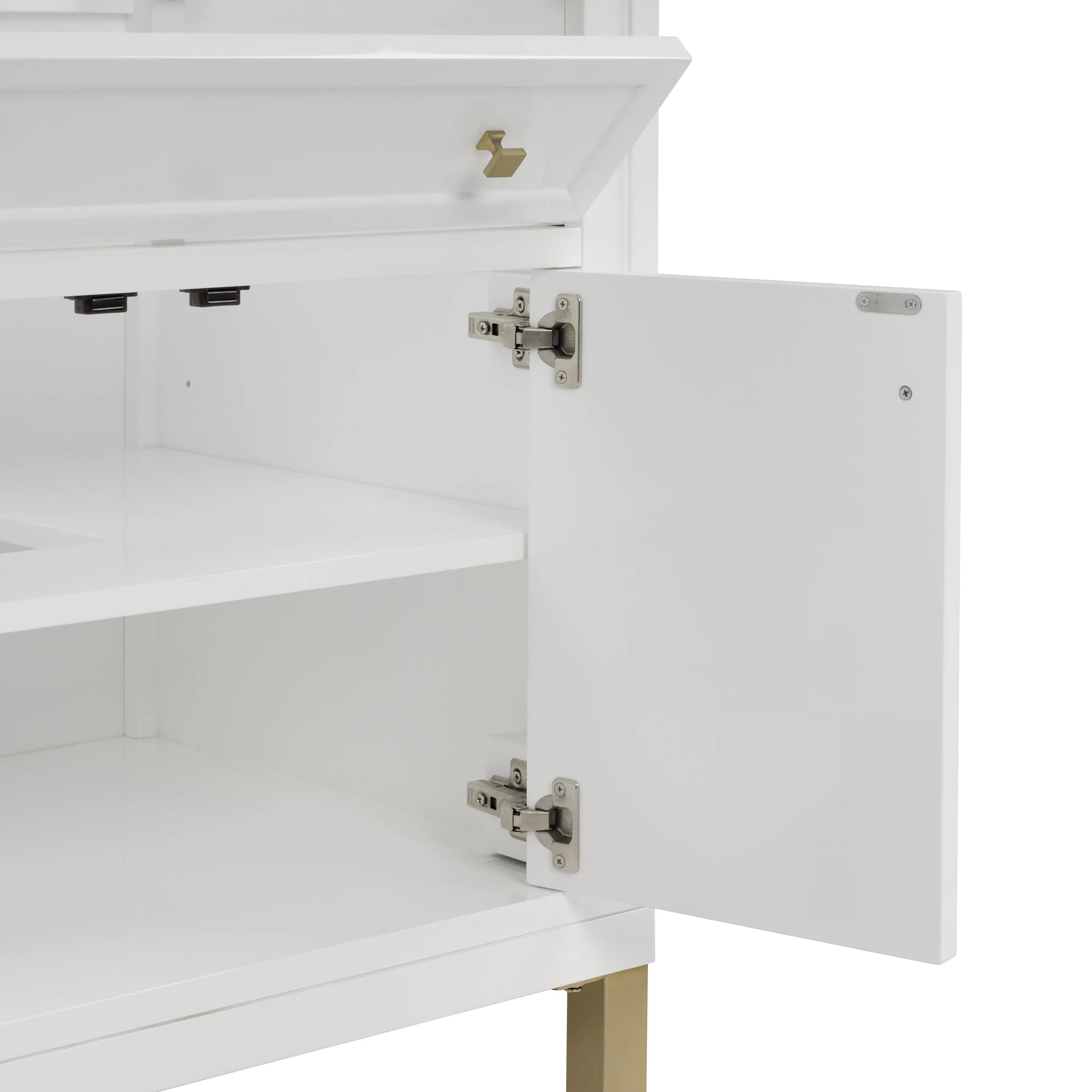 Chicago 30" Single Vanity, Glossy White, w/ 3 CM Victorian Silver Silestone® Top