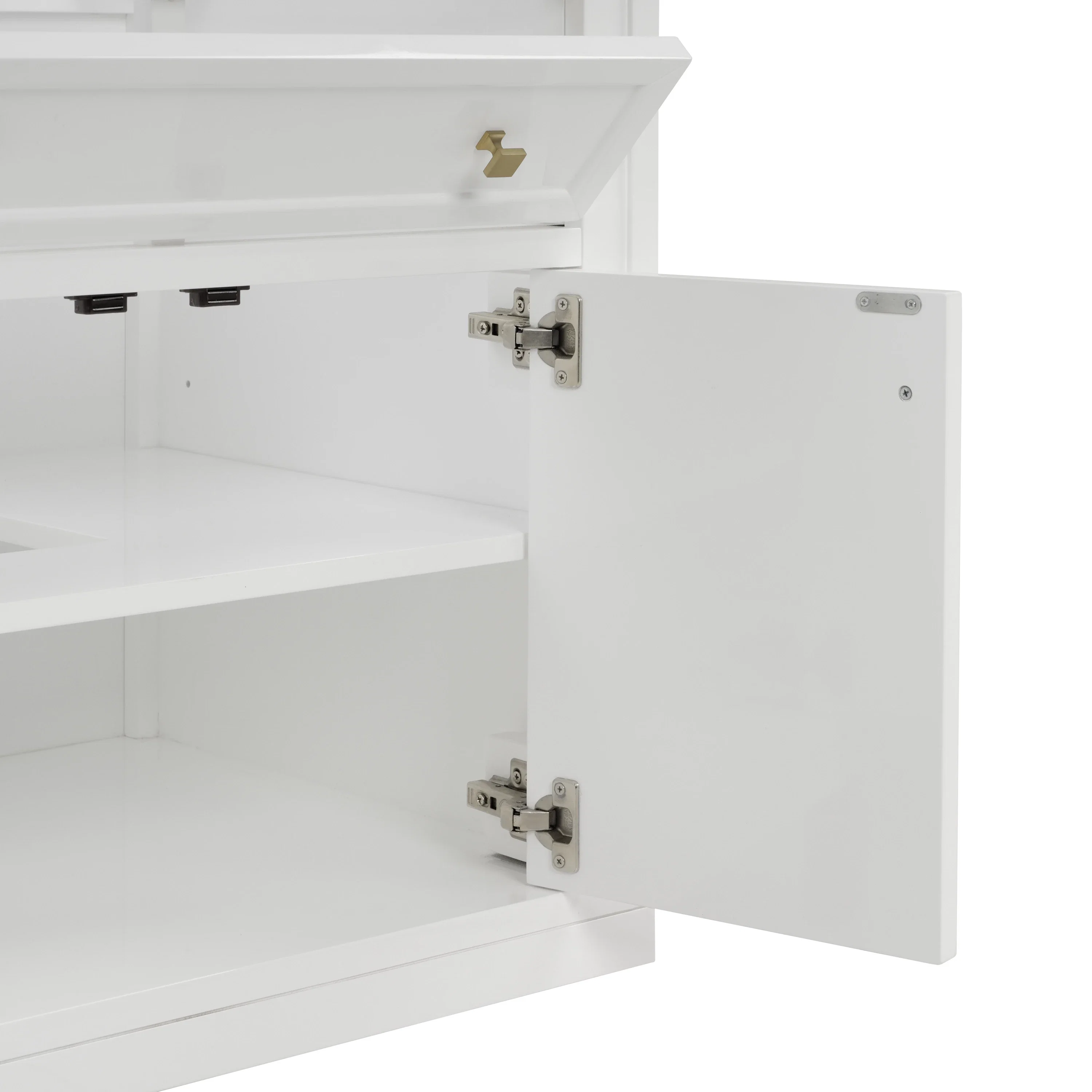 Chicago 30" Single Vanity, Glossy White, w/ 3 CM Victorian Silver Silestone® Top