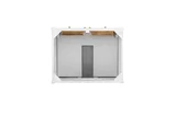 Chicago 30" Single Vanity, Glossy White, w/ 3 CM White Zeus Silestone® Top