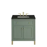 Chicago 30" Single Vanity, Smokey Celadon, w/ 3 CM Phantome Eclos Top