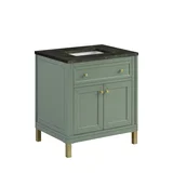 Chicago 30" Single Vanity, Smokey Celadon, w/ 3 CM Phantome Eclos Top