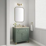 Chicago 30" Single Vanity, Smokey Celadon, w/ 3 CM Tajnar Eclos Top