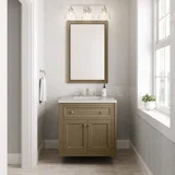 Chicago 30" Single Vanity, Walnut Whisper, w/ 3 CM Lime Delight Silestone® Top