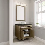 Chicago 30" Single Vanity, Walnut Whisper, w/ 3 CM Phantome Eclos Top