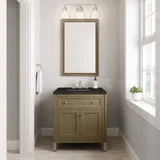 Chicago 30" Single Vanity, Walnut Whisper, w/ 3 CM Phantome Eclos Top