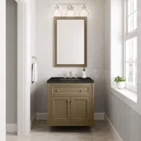 Chicago 30" Single Vanity, Walnut Whisper, w/ 3 CM Phantome Eclos Top