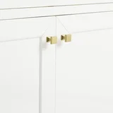 Chicago 36" Single Vanity, Glossy White, w/ 3 CM Eternal Jasmine Pearl Silestone® Top
