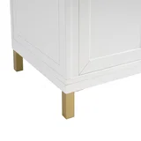 Chicago 36" Single Vanity, Glossy White, w/ 3 CM Eternal Jasmine Pearl Silestone® Top