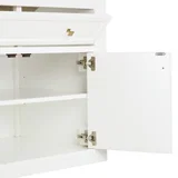 Chicago 36" Single Vanity, Glossy White, w/ 3 CM Eternal Jasmine Pearl Silestone® Top