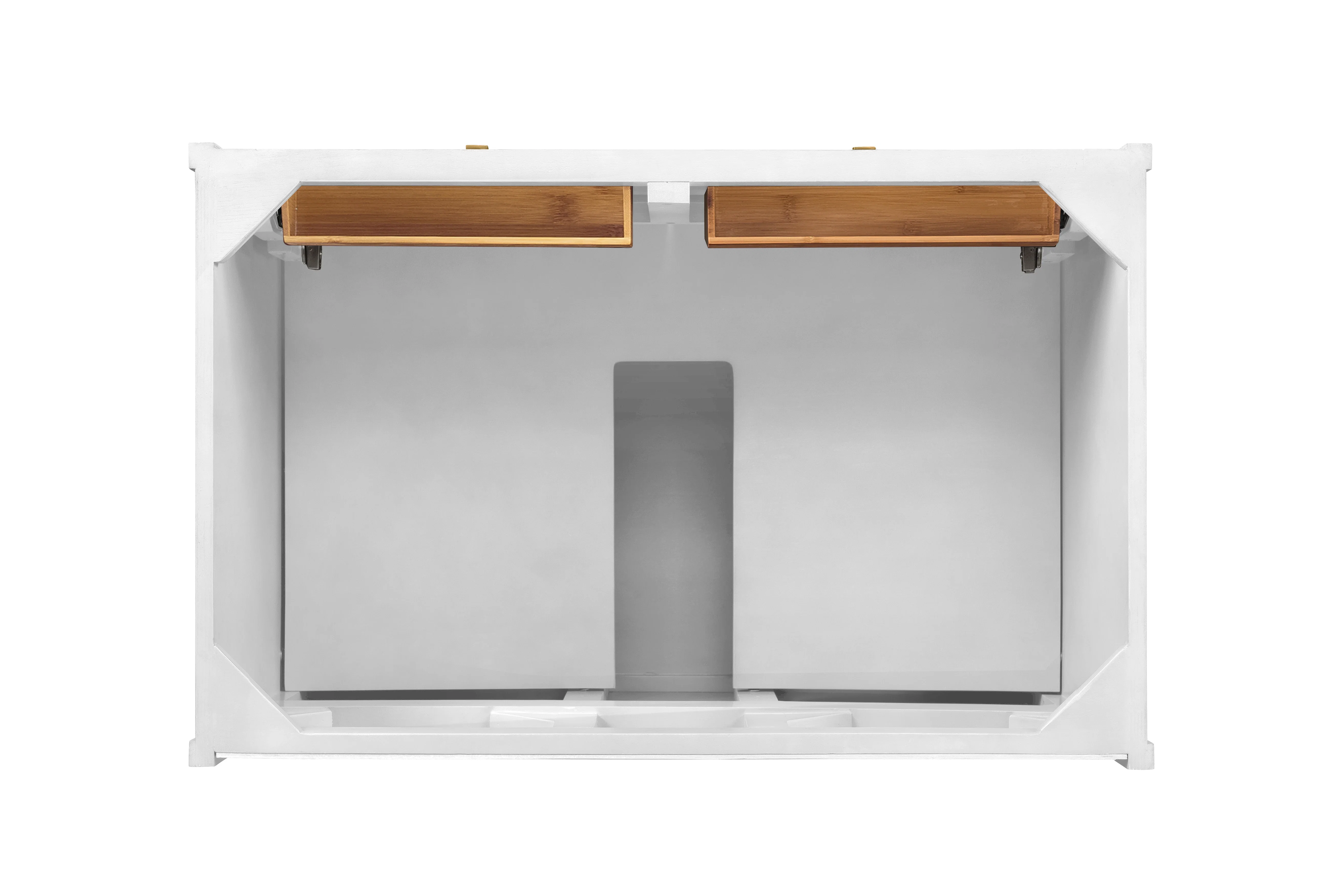 Chicago 36" Single Vanity, Glossy White, w/ 3 CM Eternal Jasmine Pearl Silestone® Top