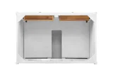 Chicago 36" Single Vanity, Glossy White, w/ 3 CM Eternal Jasmine Pearl Silestone® Top