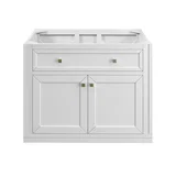 Chicago 36" Single Vanity, Glossy White, w/ 3 CM Eternal Jasmine Pearl Silestone® Top