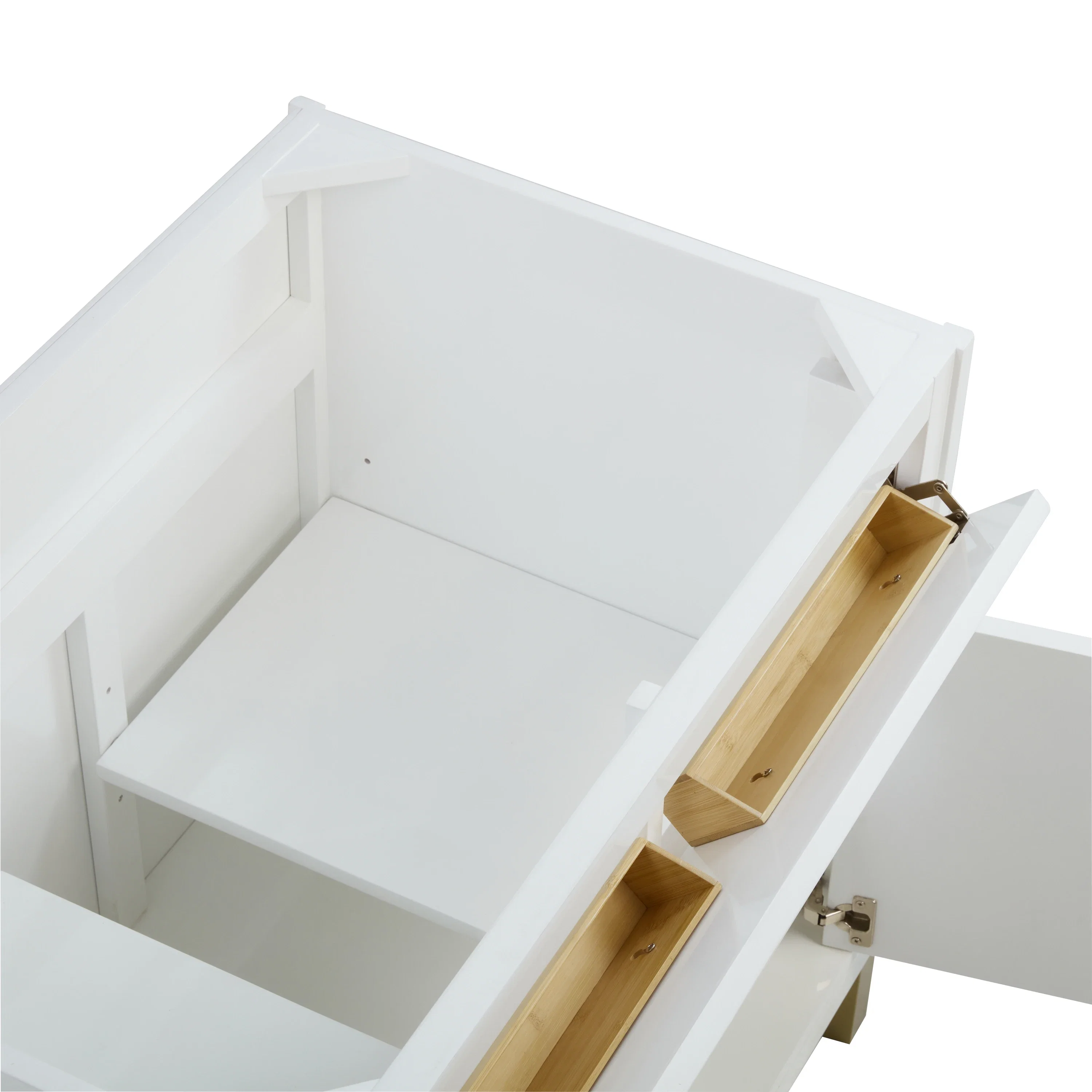 Chicago 36" Single Vanity, Glossy White, w/ 3 CM Lime Delight Silestone® Top