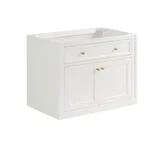Chicago 36" Single Vanity, Glossy White, w/ 3 CM Lime Delight Silestone® Top
