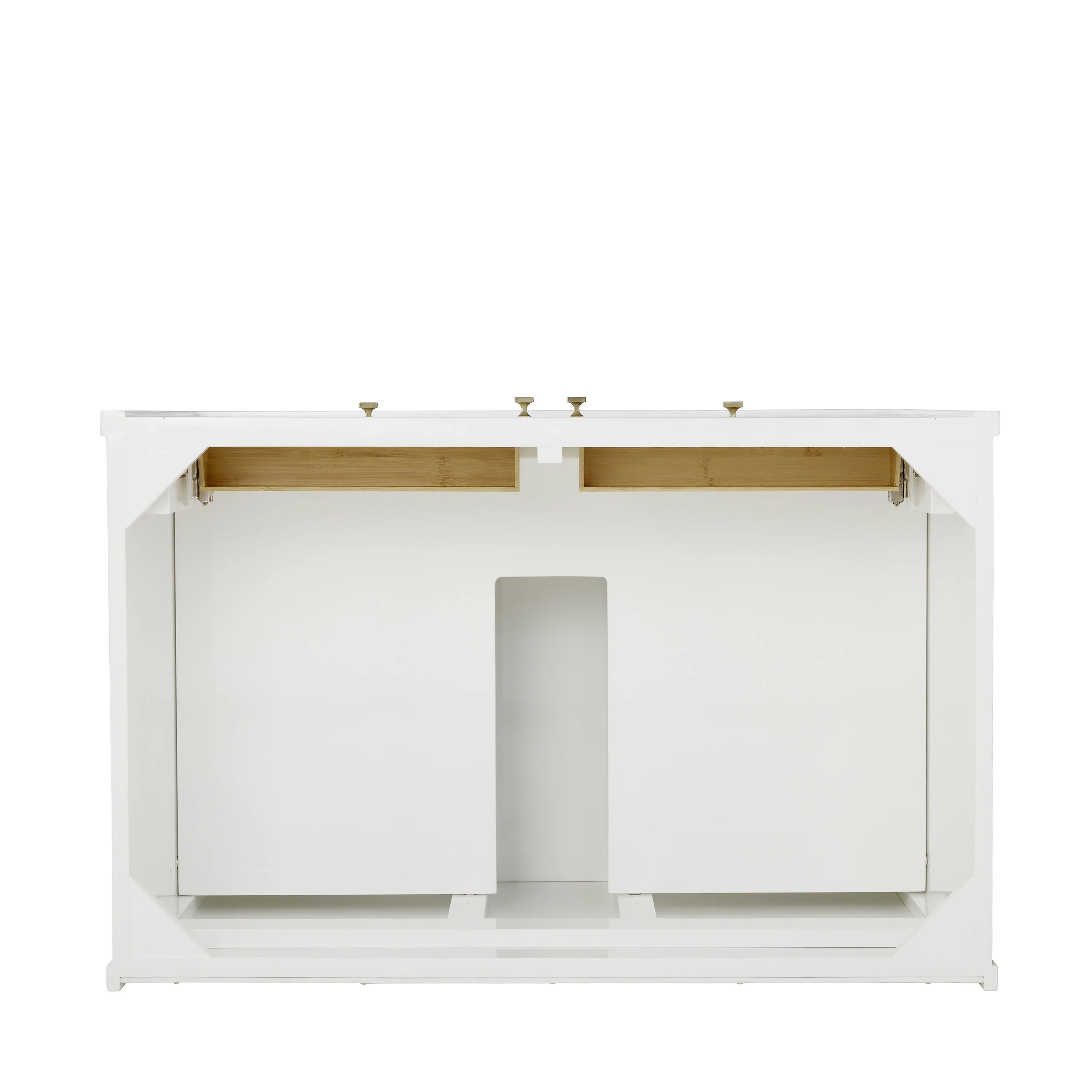 Chicago 36" Single Vanity, Glossy White, w/ 3 CM Parisien Bleu Silestone® Top