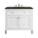 Chicago 36" Single Vanity, Glossy White, w/ 3 CM Phantome Eclos Top