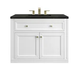 Chicago 36" Single Vanity, Glossy White, w/ 3 CM Phantome Eclos Top