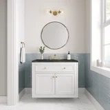 Chicago 36" Single Vanity, Glossy White, w/ 3 CM Phantome Eclos Top